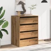 Amarillo Wooden Chest OF 4 Drawers In Oak