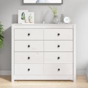 Abilene Wooden Chest Of 8 Drawers In White