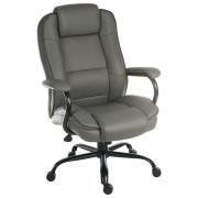 Glendora Bonded Leather Home And Office Chair In Grey