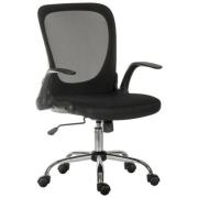 Flint Fabric Home And Office Chair In Black