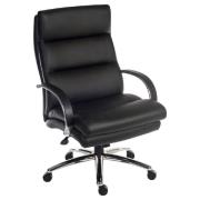 Safford Leather Home And Office Chair In Black