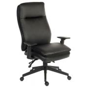 Paterson Leather Home And Office Chair In Black