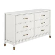 Wantagh Wooden Chest Of 6 Drawers In White