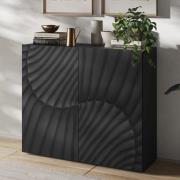 Sassari Wooden Sideboard With 2 Doors In Anthracite