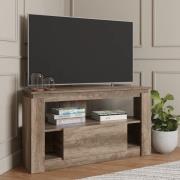 Camerton Wooden TV Stand Corner With 1 Drawer In Oak