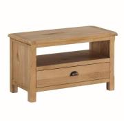 Trevino Wooden TV Stand With 1 Drawer In Oak