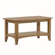 Kamiah Wooden Rectangular Coffee Table In Oak