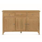 Kamiah Wooden Sideboard With 3 Doors 3 Drawers In Oak