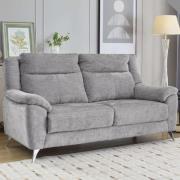 Mankato Fabric 3 Seater Sofa In Ash